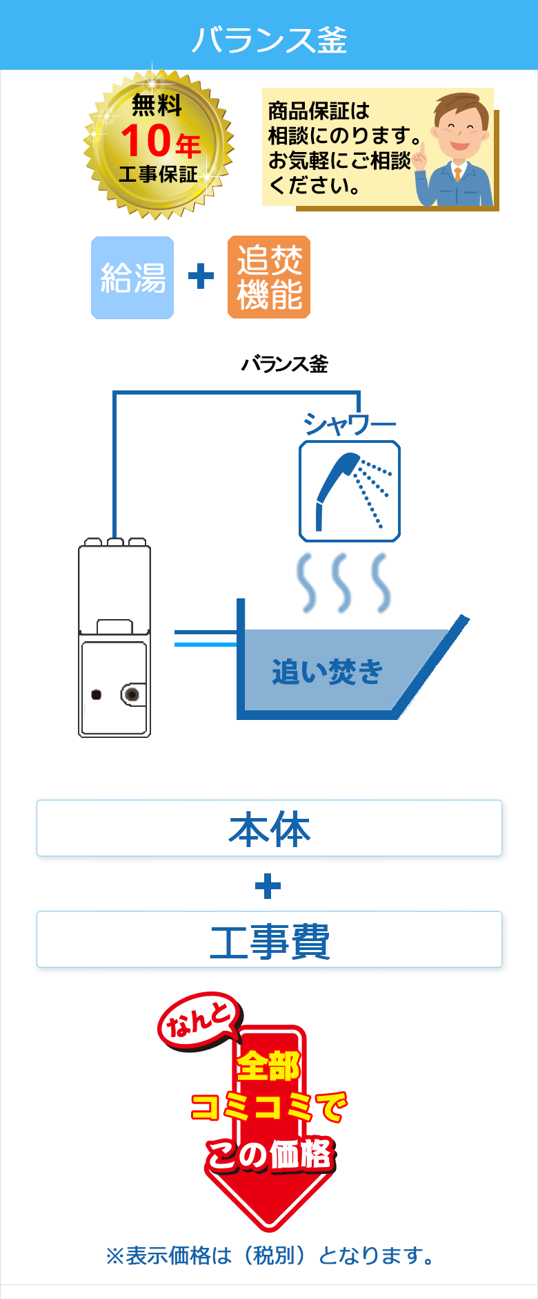 ガスバランス釜